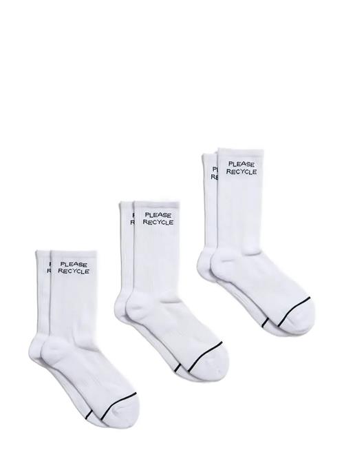 Girlfriend Collective | 3-Pack Please Recycle Crew Sock | ONE SIZE