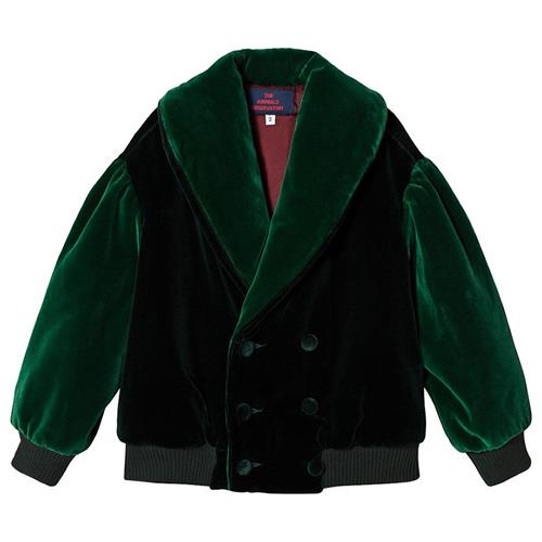 The Animals Observatory Tiger Jacket Deep Green Maroon Tao Deep Green Maroon Tao 2 Y  Grøn  2 år  unisex