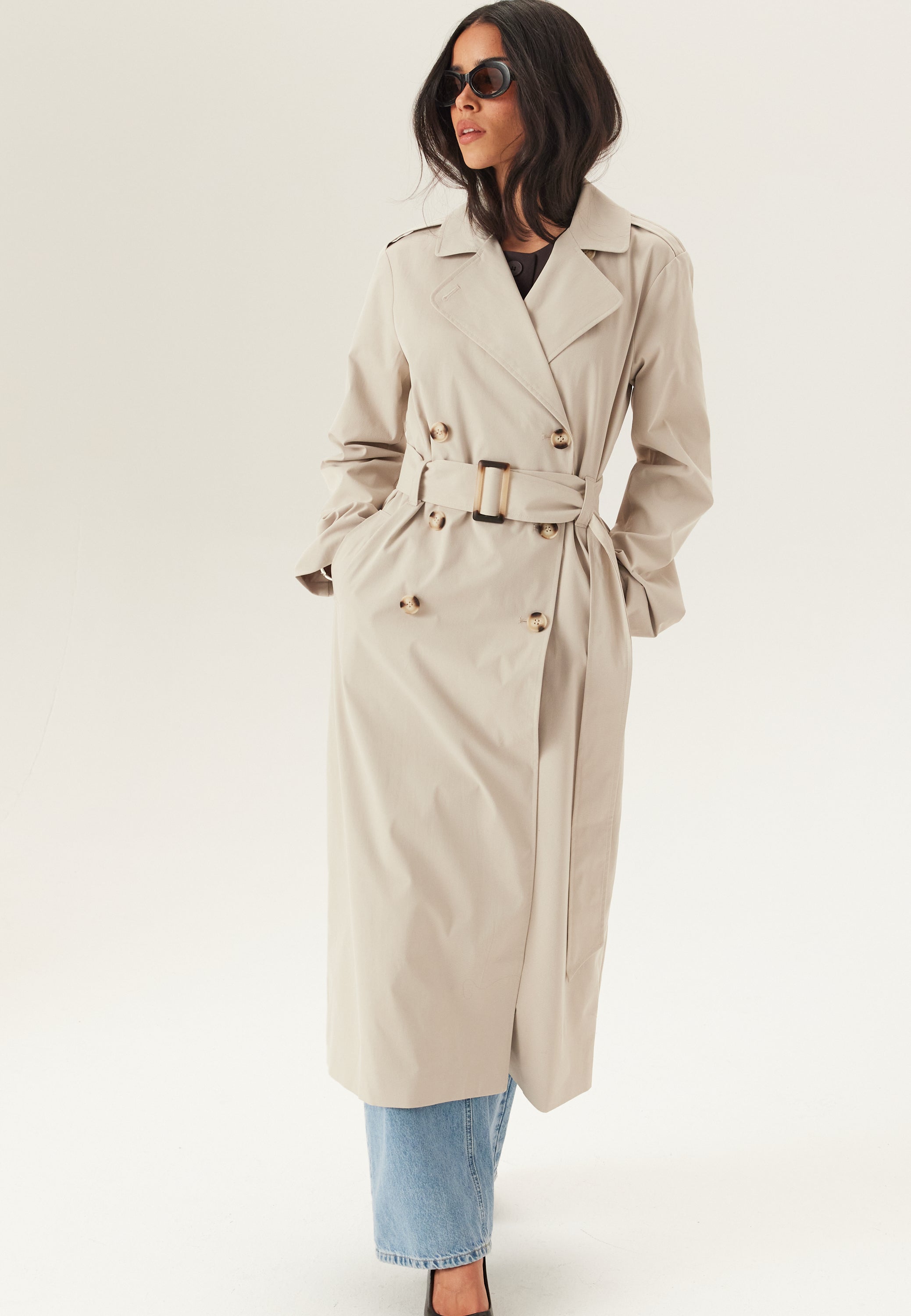 BUBBLEROOM Long Trench Coat