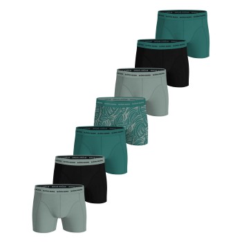Björn Borg 7P Cotton Stretch Boxer Sort/Grøn bomuld X-Large Herre