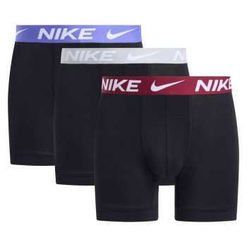 Nike 3P Everyday Essentials Micro Long Leg Boxer Sort m Rand polyester Large Herre