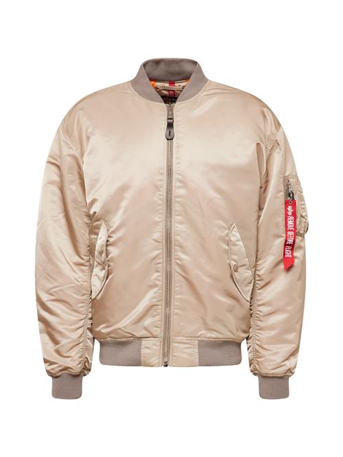ALPHA INDUSTRIES Overgangsjakke 'MA-1 CS'  champagne / mørkebeige