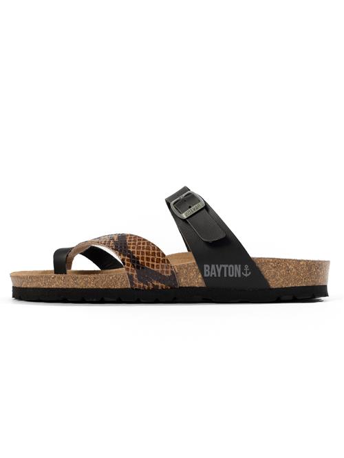 Bayton Pantoletter 'Diane'  brun / sort