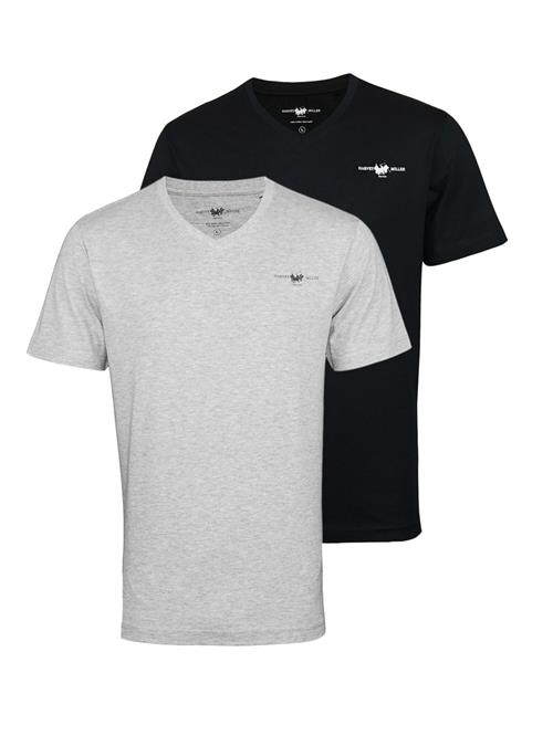 HARVEY MILLER Bluser & t-shirts  grå-meleret / sort / hvid