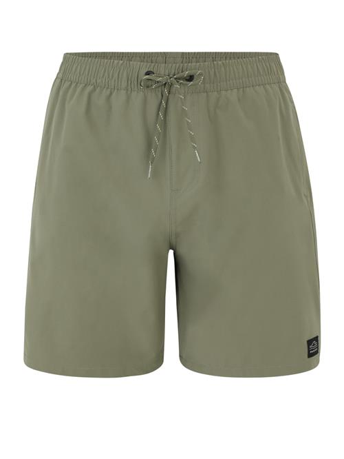 PROTEST Badeshorts 'BAKY'  mørkegrøn / sort / hvid