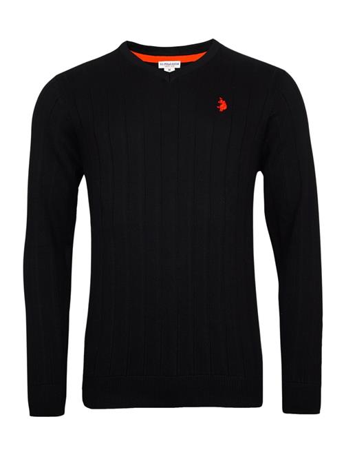 U.S. POLO ASSN. Pullover  brandrød / sort