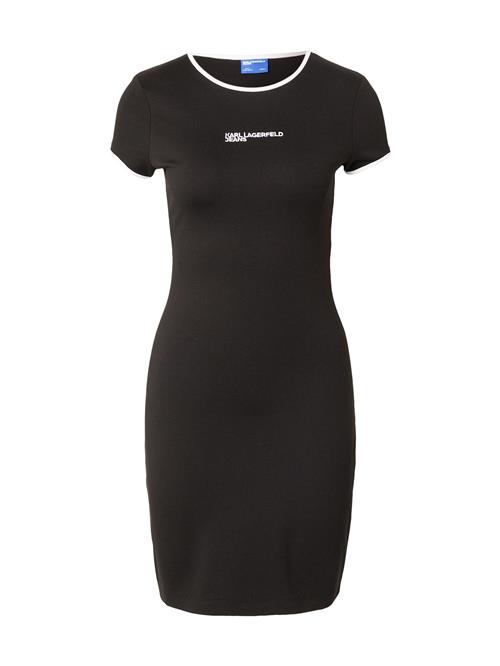 KARL LAGERFELD JEANS Kjole  sort / hvid
