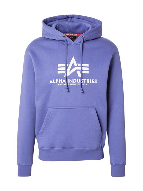 ALPHA INDUSTRIES Sweatshirt  lilla / hvid
