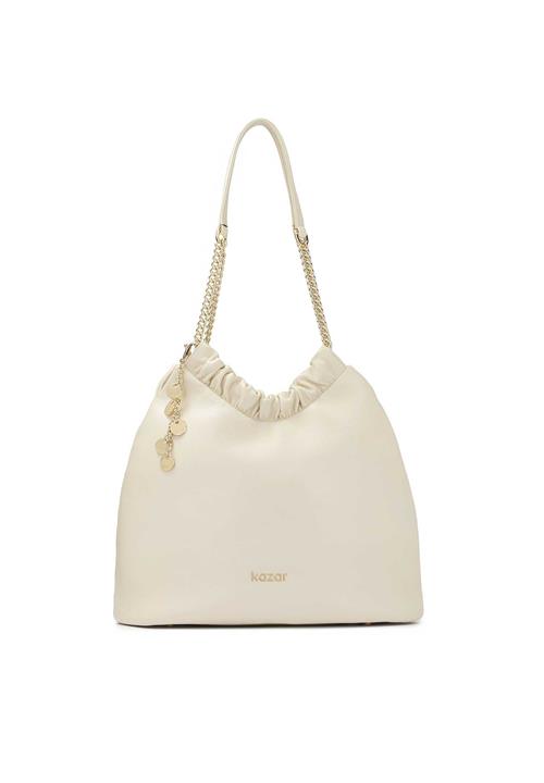 Kazar Skuldertaske  creme