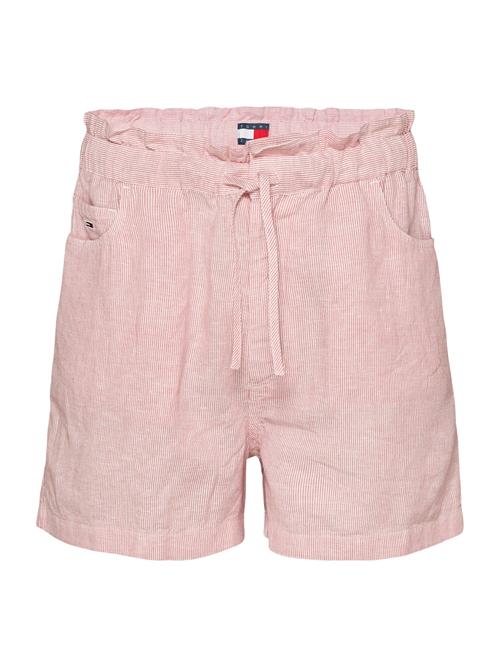 Tommy Jeans Bukser  pink / hvid