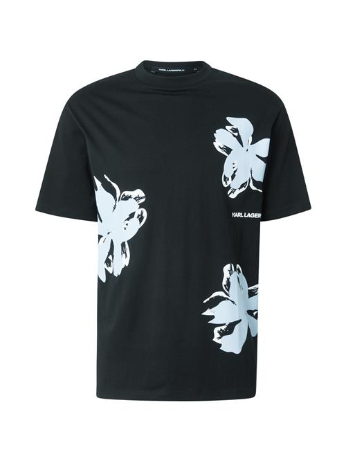Karl Lagerfeld Bluser & t-shirts  himmelblå / sort / hvid
