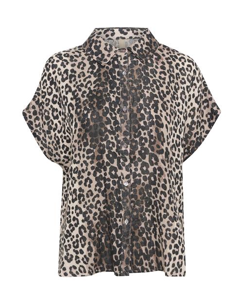 CULTURE Bluse 'Myra'  beige / lysebrun / sort