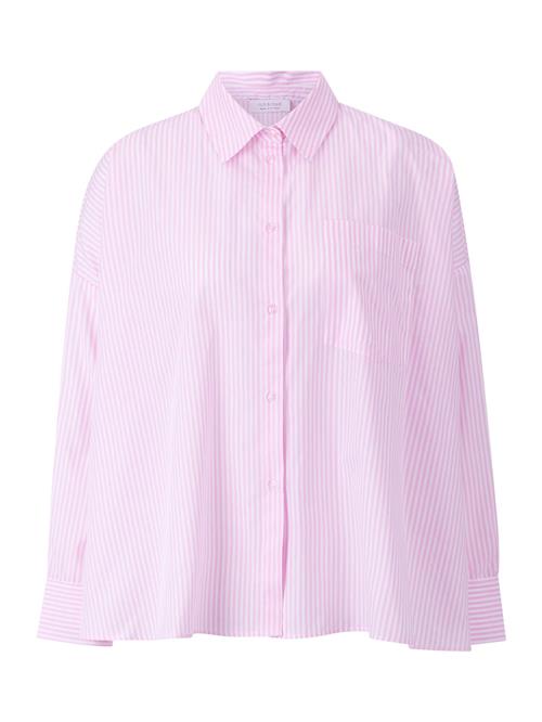 Rich & Royal Bluse  lys pink / offwhite