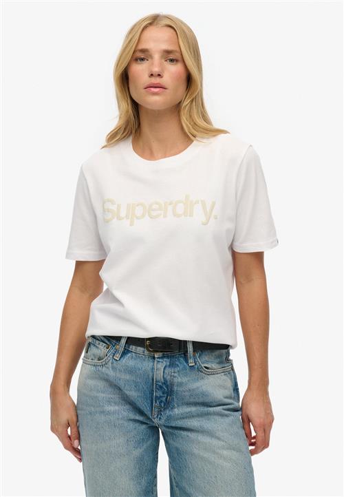 Superdry & Co Shirts  lysebeige / hvid