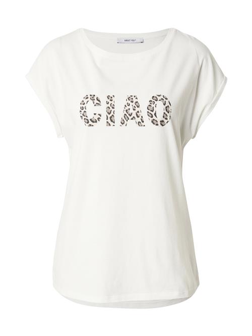 ABOUT YOU Shirts 'Fanny'  beige / sort / hvid