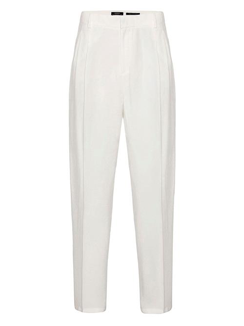 Antioch Bukser med lægfolder  hvid