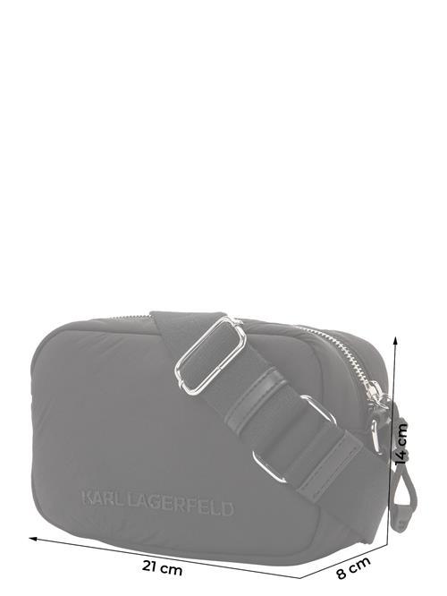 Karl Lagerfeld Skuldertaske 'IKON'  sort / hvid