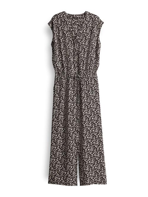 OPUS Jumpsuit 'Moneli'  mørkebrun / hvid