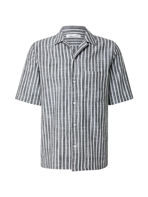 Samsøe Samsøe Skjorte 'Oscar'  mørkegrøn / hvid