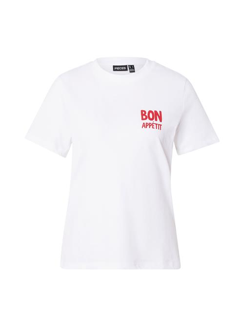 PIECES Shirts 'PCTALIA'  rød / hvid