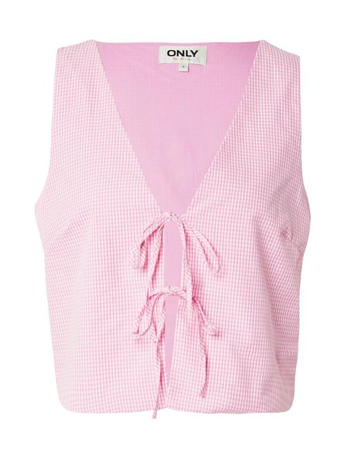 ONLY Bluse 'ONLFILUCCA'  lys pink / hvid