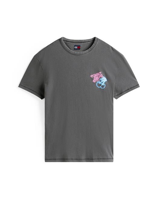 Tommy Jeans Bluser & t-shirts 'NOVELTY FAIR'  neonblå / lyserød / sort / hvid