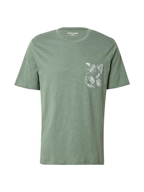 JACK & JONES Bluser & t-shirts 'JJROX'  jade / hvid