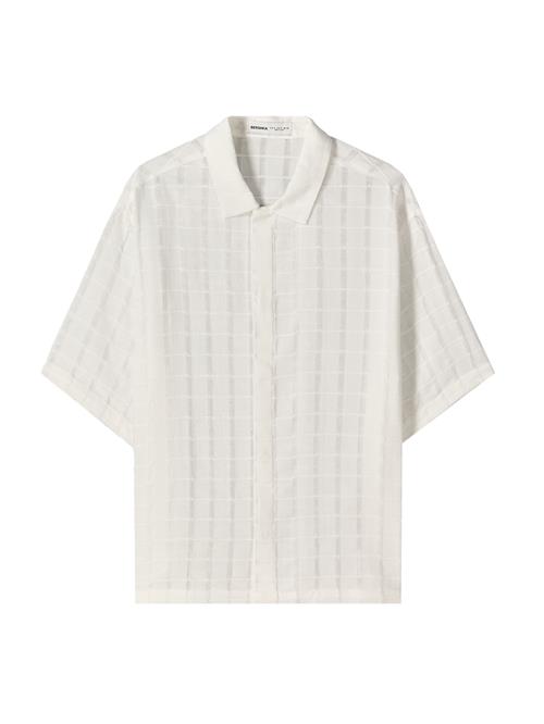 Bershka Skjorte  hvid