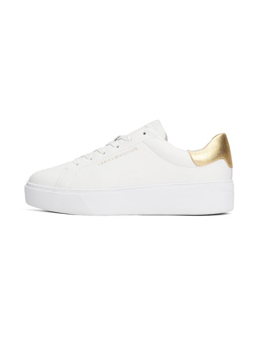 TOMMY HILFIGER Sneaker low 'ESSENTIAL'  guld / hvid