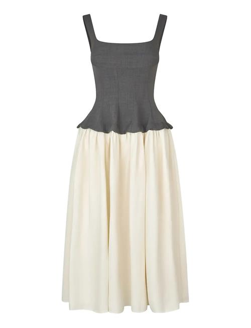 STINE GOYA | Textured Tailoring, Corset Long Dress | M