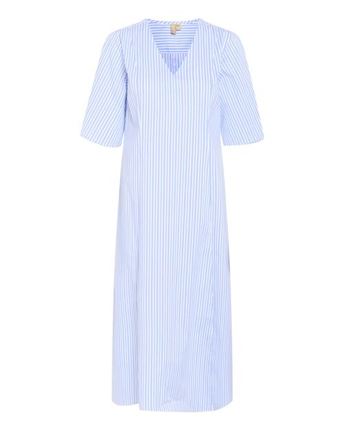 CULTURE Blusekjole  lyseblå / hvid