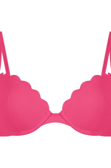 Hunkemöller Formstøbt bikinitop med bøjle Scallop Lyserød