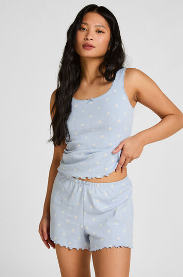 Hunkemöller Pointelle shorts Blå