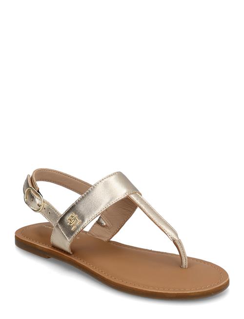 Tommy Hilfiger | Metallic Leather Thong Sandal | 38