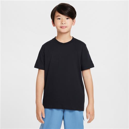 Kortærmet Nike-T-shirt med rund hals til større børn - sort