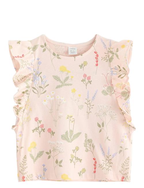 Lindex | Top Ss Flounces Aop | 110