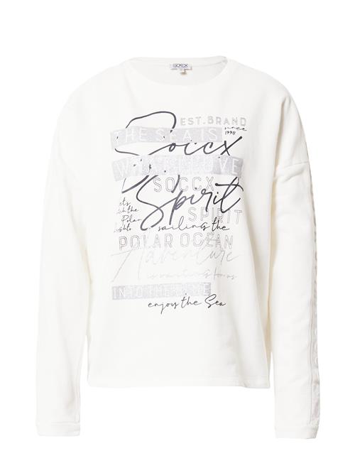 Soccx Sweatshirt 'Into The Blue'  elfenben / sort / sølv