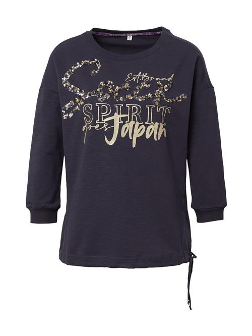 Soccx Sweatshirt 'Konnichiwa'  mørkeblå / guld