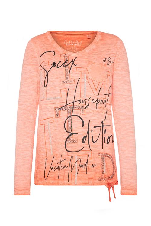 Soccx Shirts 'Rock the Boat'  orange-meleret / sort / sølv