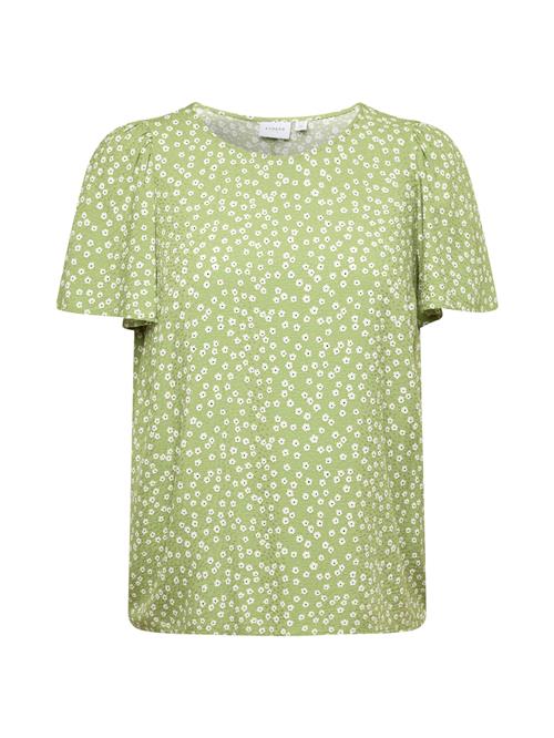 Vila Curve Shirts 'VICatie'  grøn-meleret / sort / hvid