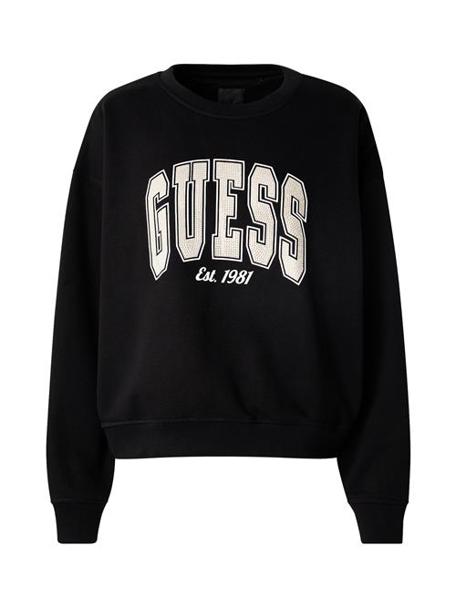 GUESS Sweatshirt  sort / hvid