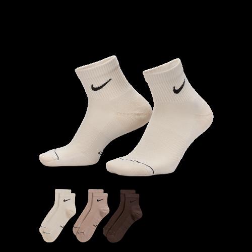 Nike Everyday Elevated-ankelstrømper (3 par) - multifarvet