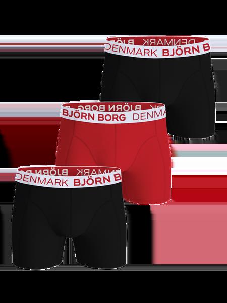 Björn Borg Cotton Stretch Boxers Denmark 3-pack Sort, L