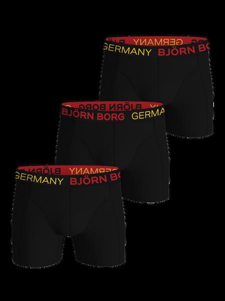 Björn Borg Cotton Stretch Boxers Germany 3-pack Sort, L