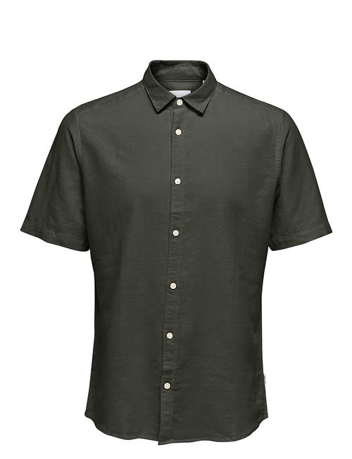 ONLY & SONS | Onscaiden Life Ss Solid Linen Blend Noos | XXL