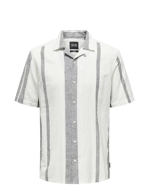 ONLY & SONS | Onscaiden Life Stripe Linen Resort Noos | XXL