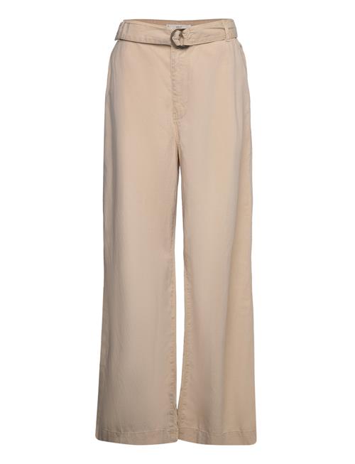 Mango | Flowy Wideleg Trousers With Belt | L