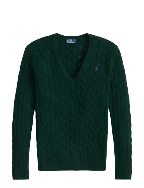 Polo Ralph Lauren | Cable-Knit Wool-Cashmere V-Neck Sweater | S