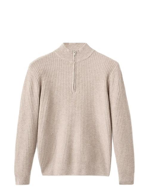 Mango | Ribbed Sweater With Zip Neck | L