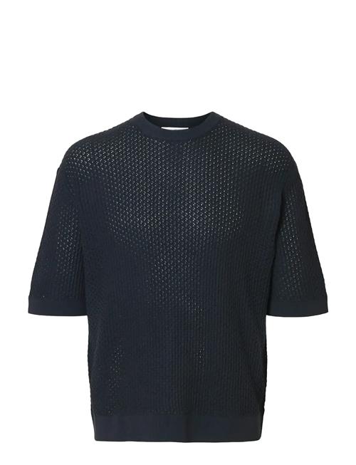 Selected | Slhcolton Ss Knit Structure Tee | XL